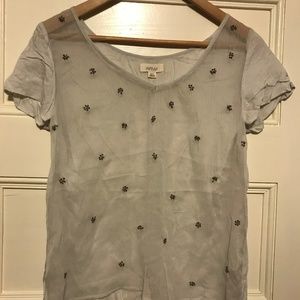 Pale Blue Sheer Aerie Top
